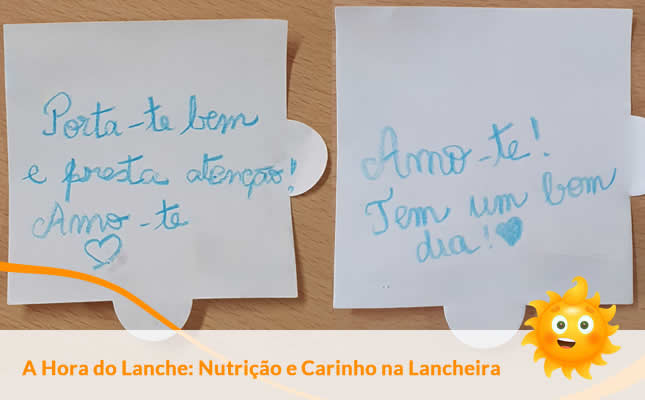 A Hora do Lanche: Nutrição e Carinho na Lancheira. Externato Sol Nascente