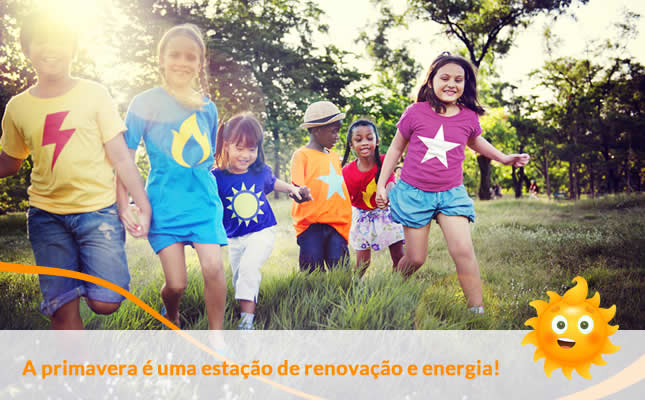 A primavera é uma estação de renovação e energia. Externato Sol Nascente