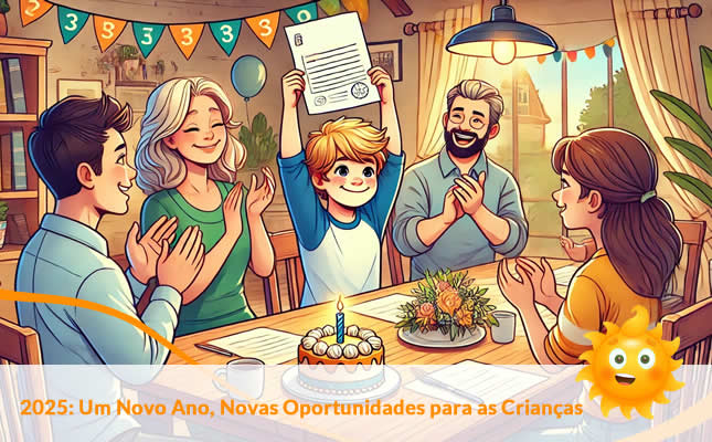 2025. Um Novo Ano, Novas Oportunidades para as Crianças. Externato Sol Nascente